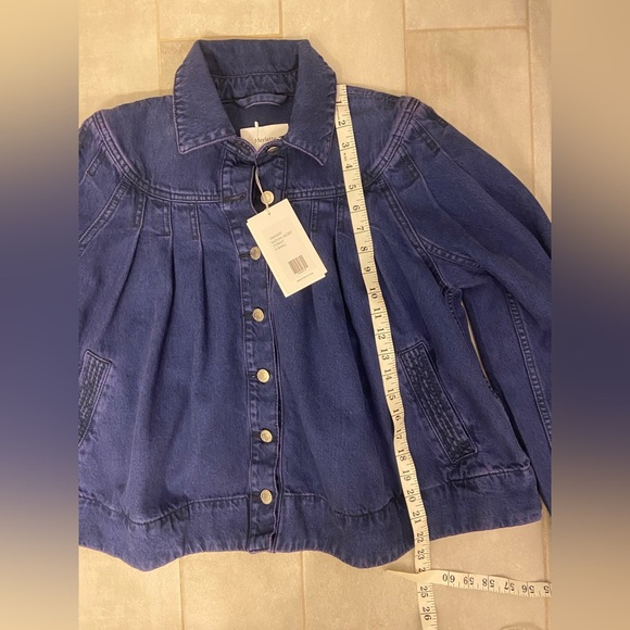 NWT Merlette Easton Denim Jacket Cobalt Blue Size XS - Picture 12 of 12